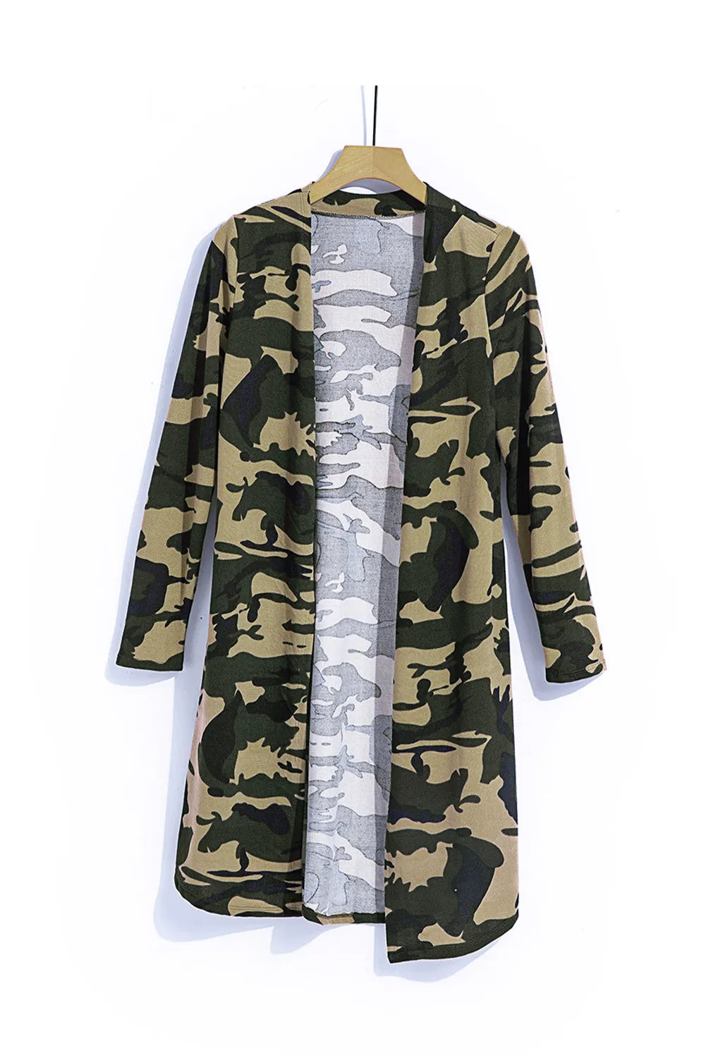 Green Camo Cardigan