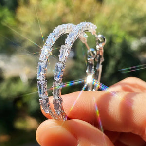 Crystal Hoop Earrings