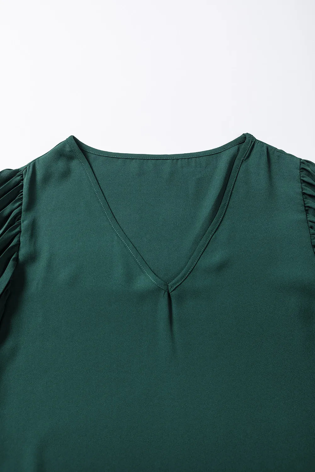 Greenish Pleated Top