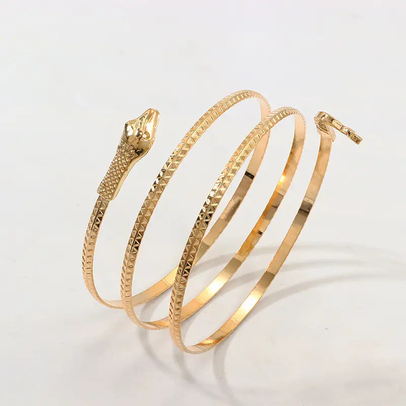 Minimalist Snake Cuff Bracelet