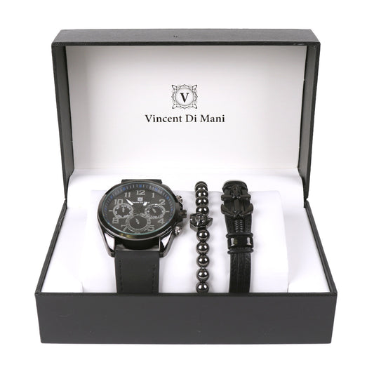 Men's Skull Watch Set