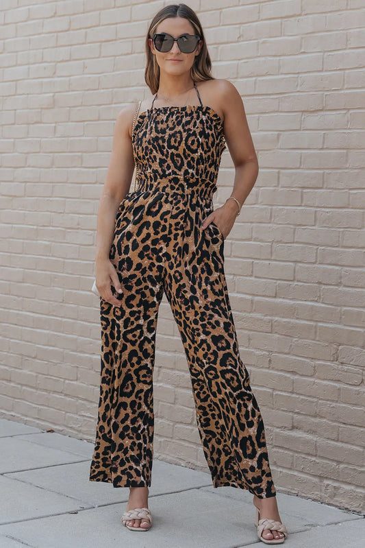 Leopard Print Jumpsuit