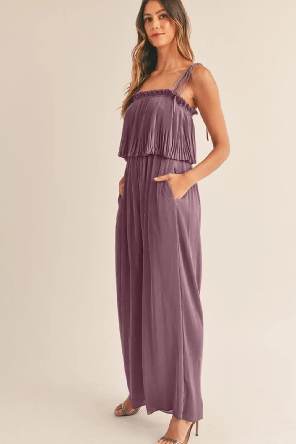 Rose Pleated Jumpsuit