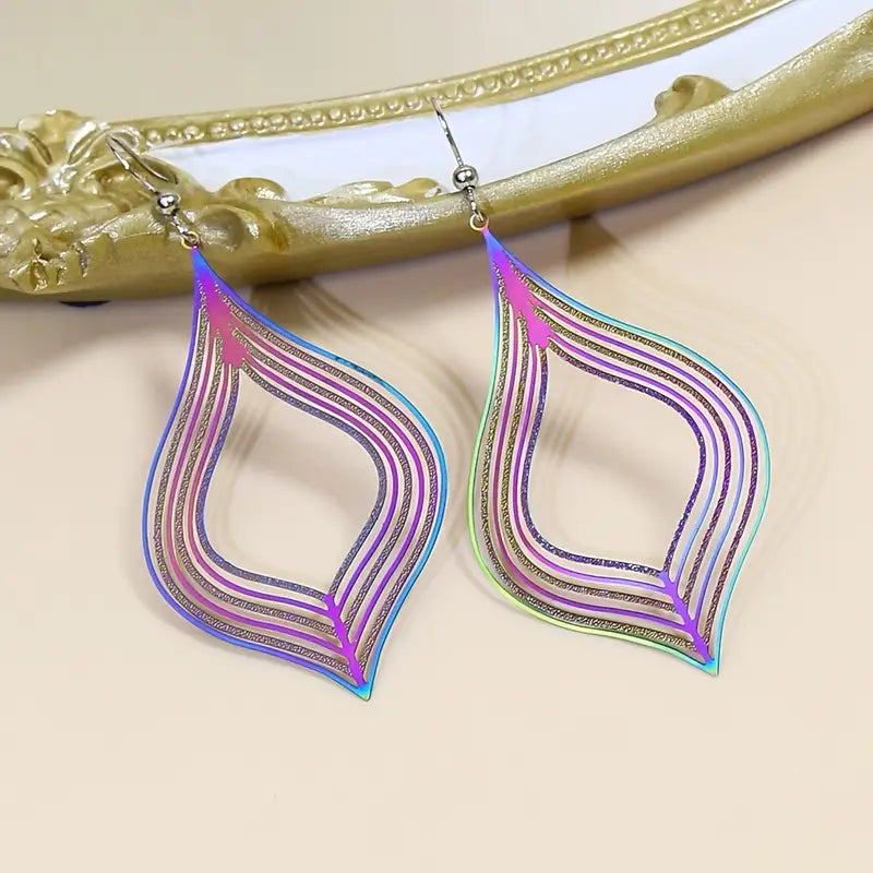 Polychrome Geometric Earrings