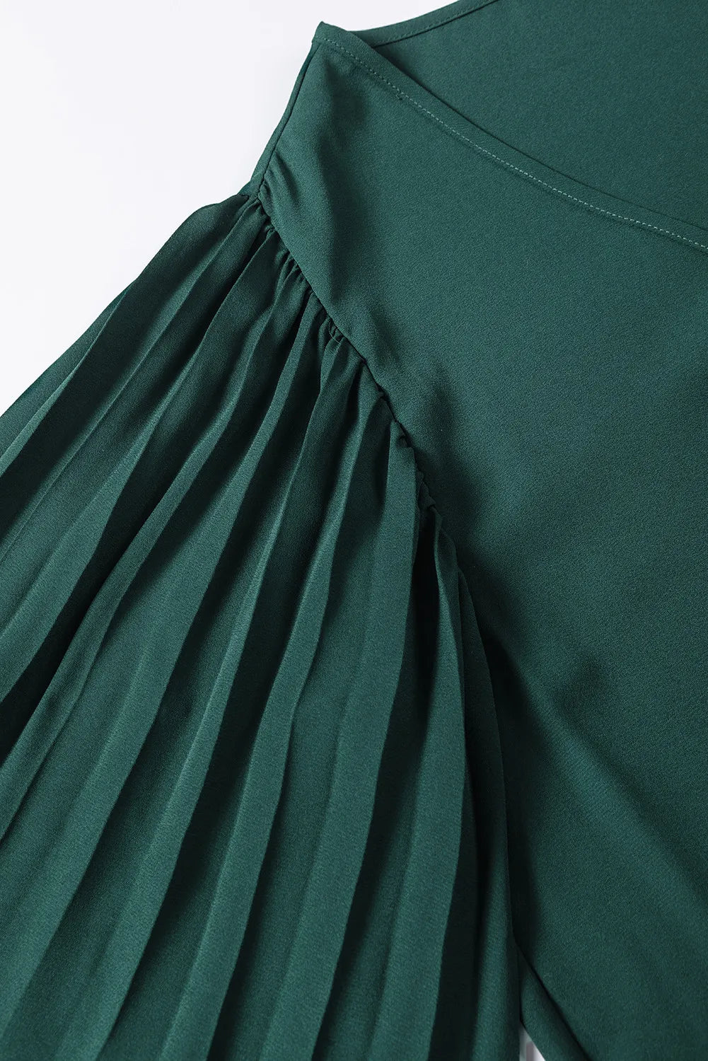 Greenish Pleated Top