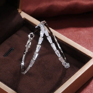 Crystal Hoop Earrings