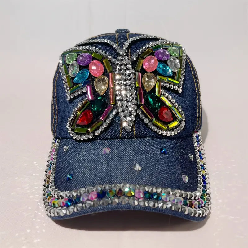 Bling Butterfly Cap