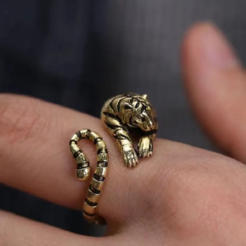 Year of Tiger Ring Gold