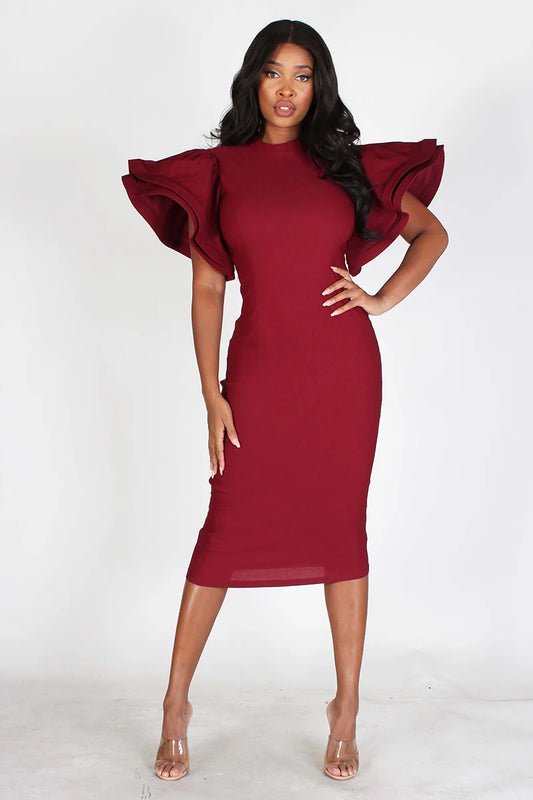 Tiered Sleeve Dress