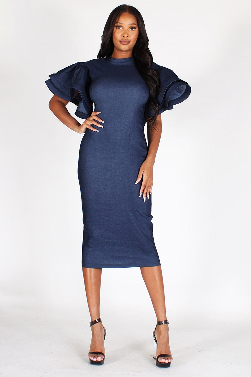 Tiered Sleeve Dress