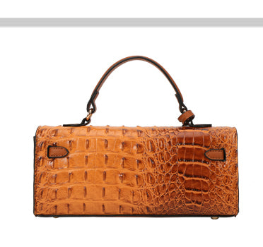 Croco Boxy Satchel