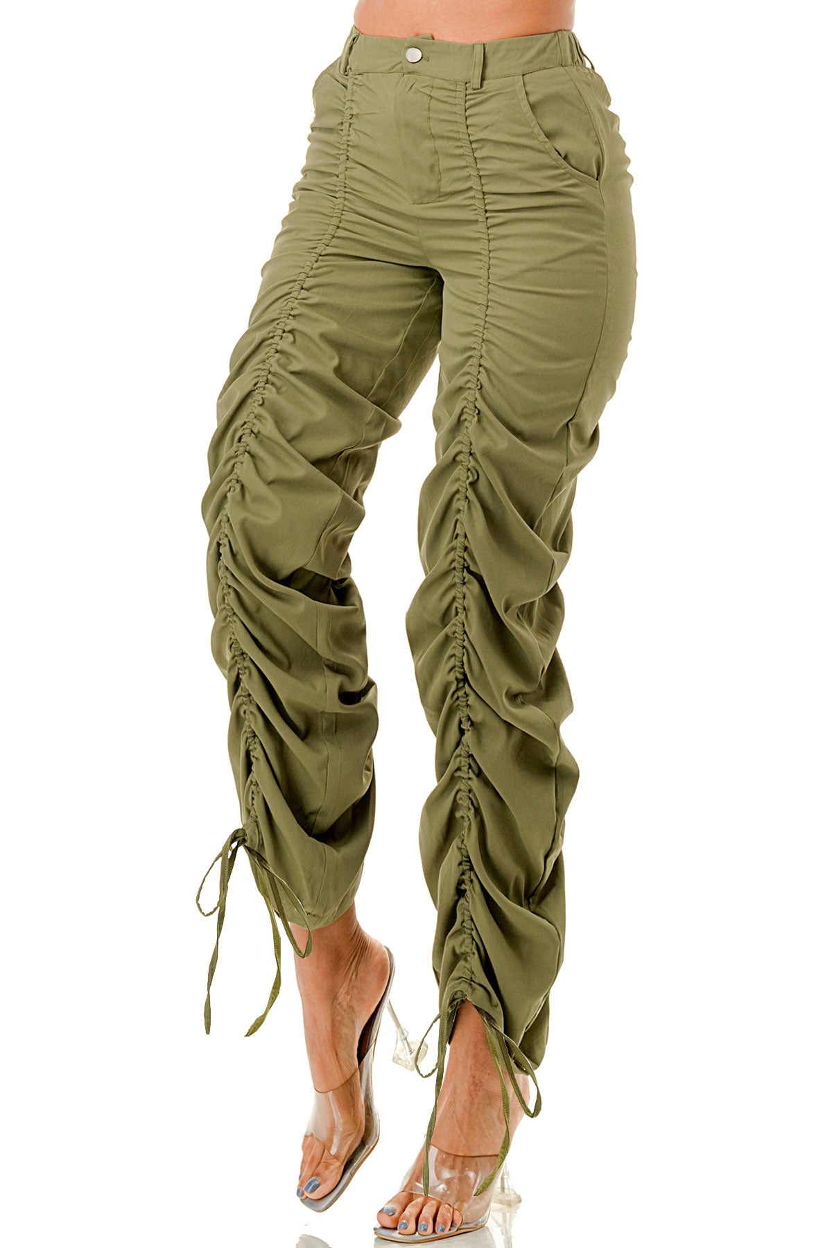 Ruched Pants Plus Size