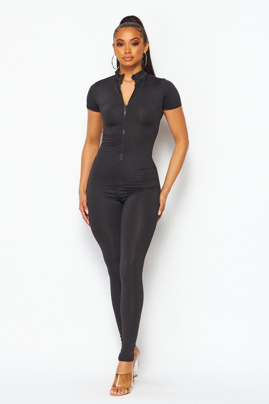 Front Zip Jumpsuit