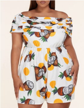 Coconut Romper Plus Size