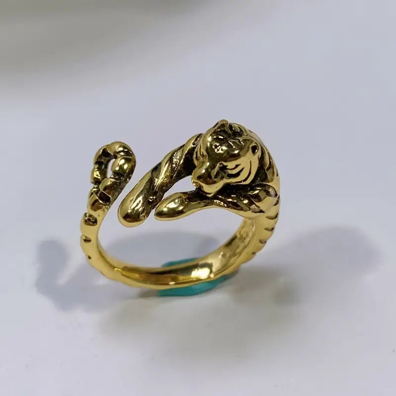 Year of Tiger Ring Gold