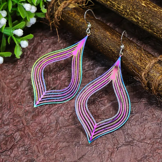 Polychrome Geometric Earrings