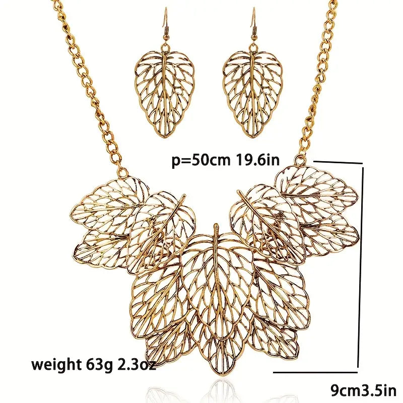 Hollow Leaf Necklace