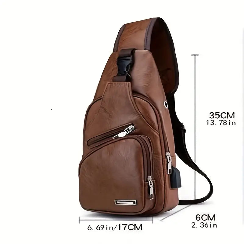 Sling Crossbody Brown Bag