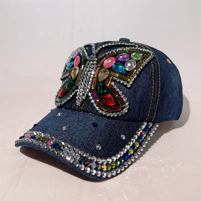 Bling Butterfly Cap