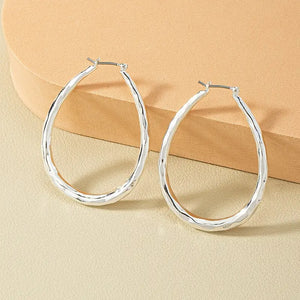 Silver Plated Hoop Earrings