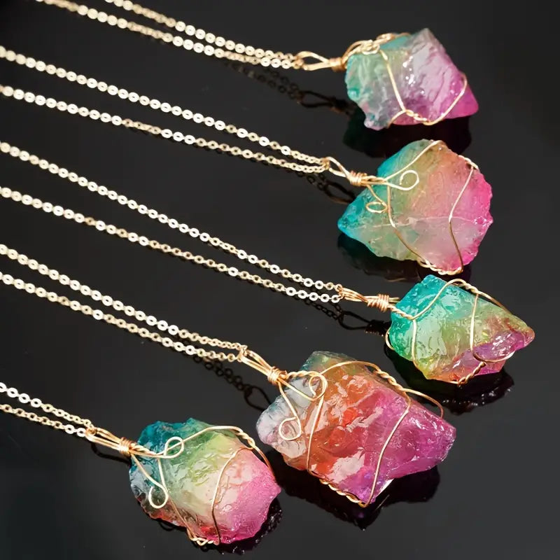 Irregular Natural Crystal Necklace