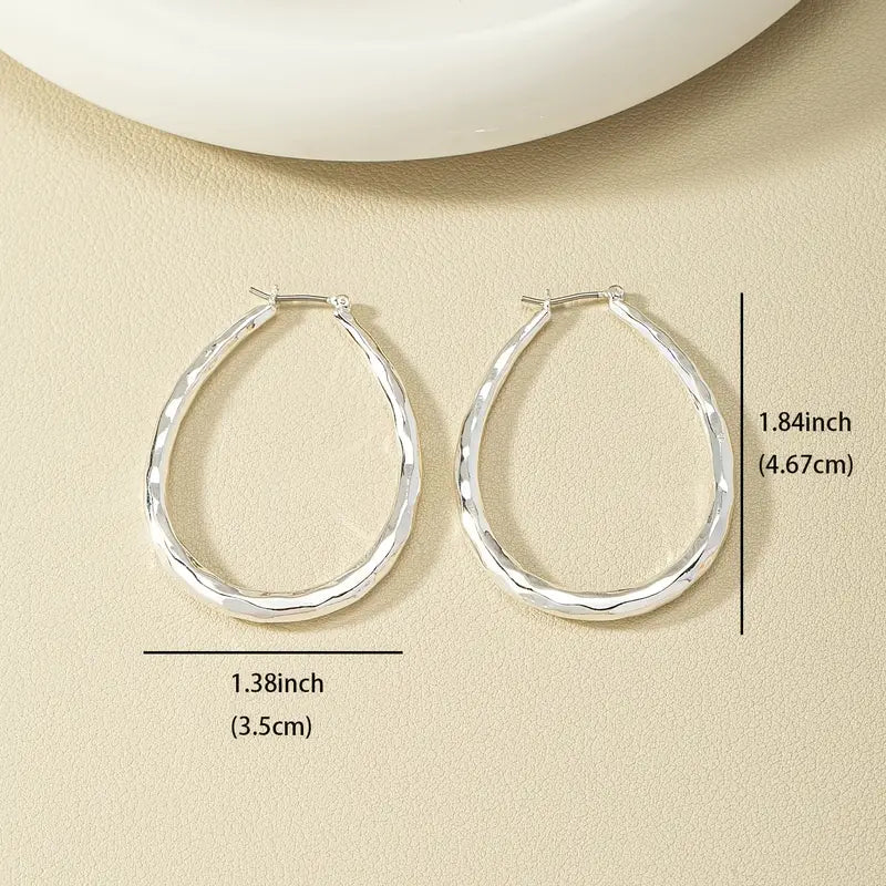 Silver Plated Hoop Earrings