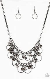 Warning Bells Black Necklace